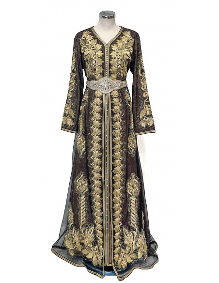 Caftan grande taille Roubaix Takchita Robe oriental Chic  - 4