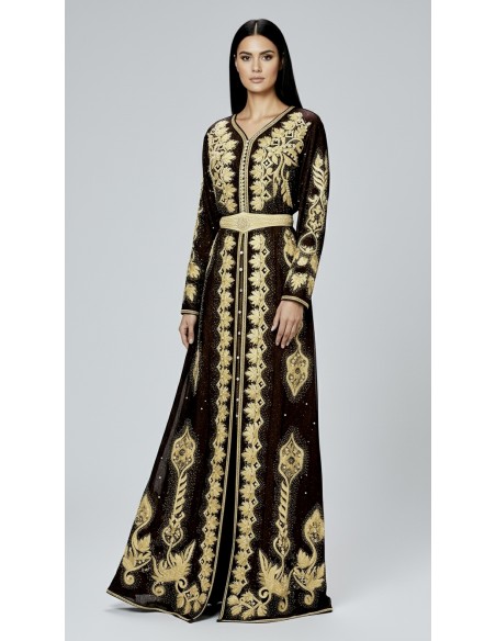 Caftan grande taille Roubaix Takchita Robe oriental Chic  - 1