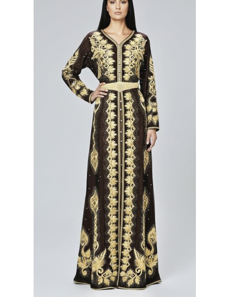 Caftan grande taille Roubaix Takchita Robe oriental Chic  - 3