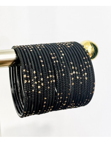 Bangles Bracelets indiens noir onyx  - 1