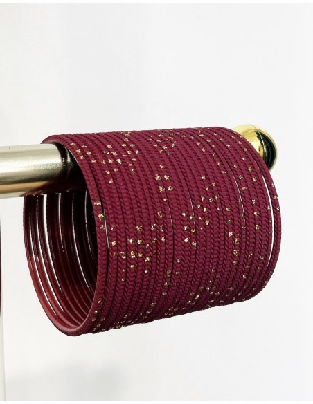 Bangles Bracelets indiens bordeaux wine  - 1