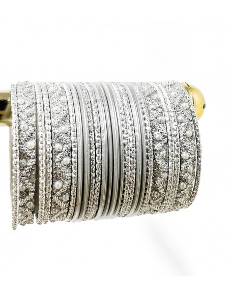Bangles Argenté et gris  - 1