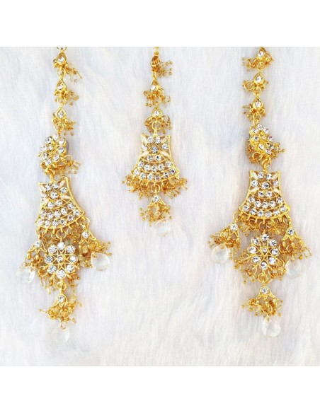 Set bijoux indiens 3 pieces doré  Bijoux indiens