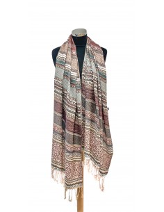 étole pashmina echarpe dupatta pas cher DC23  - 1 2