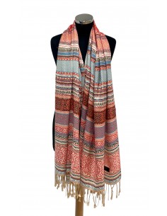 Etole pashmina echarpe dupatta pas cher DC23  - 1 2