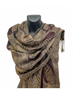 étole pashmina ambre  - 1 2