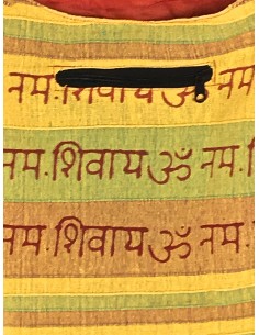 Sac bandouilère ethnique jaune 2
