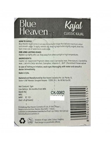 Khôl / Kajal Blue Heaven size L black  - 3
