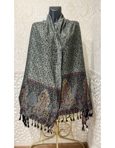 Pashmina Foulard Strass gris  - 1 2