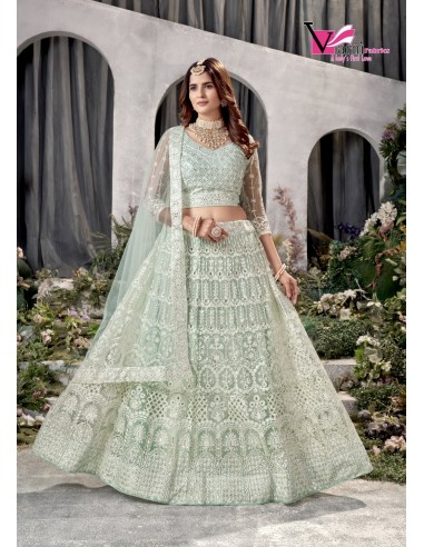 Lehenga choli sari Varni Vert  - 2