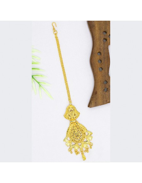 Maag Tikka Bijoux tete indien Bindi Front dore  - 1