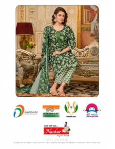 Robe indienne pakistanaise anarkali Salwar kameez Suman nawkar vert  - 1 2