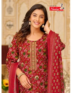 Robe indienne pakistanaise anarkali Salwar kameez Suman nawkar Rouge  - 1 2