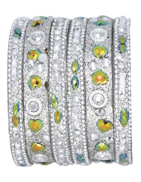 Bangles enfant argenté perlé Bijoux indiens