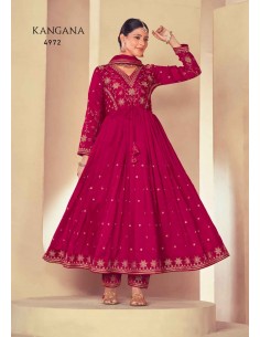 Tenue indienne pakistanaise anarkali Salwar kameez Rangoon Kangana Rose  - 1