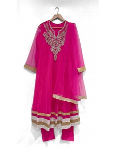 Salwar Kameez Rose & Doré