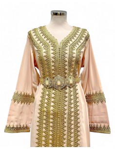 Takchita marocain Rose caftan lille location uniquement  - 1 2