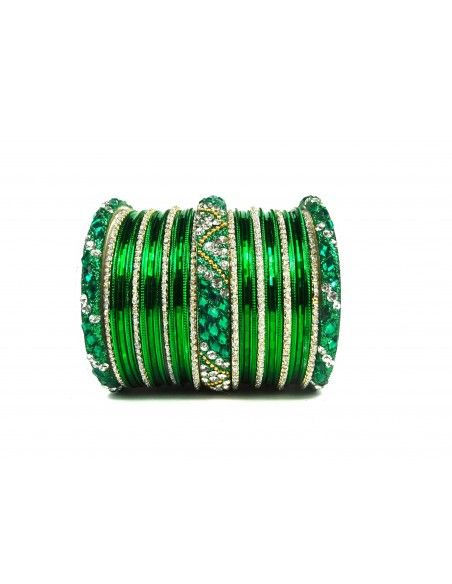 Bangles Perlé Vert Bracelets