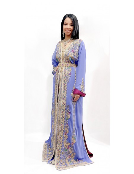 Takchita alya Lila caftan lille  - 1