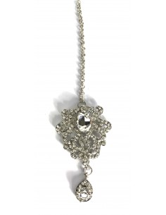 Maang Tikka (Bijoux de Tête )argenté  - 1 2