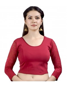 Choli Blouse de Sari indien Namrita Rose fuchia  - 1