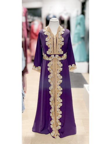 Caftan orientale Enfant Violet  - 1