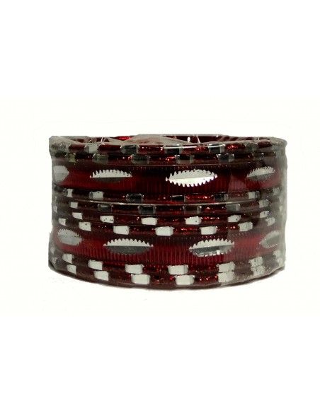 Bangles 12 Piéces BORDEAU Bracelets