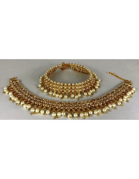 Bijoux pied indiens payal doré perlé Bijoux indiens