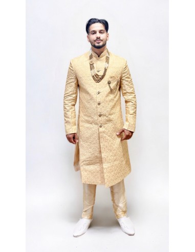 Sherwani Mariage - Élégance Royale en Maharaja Beige | Taille 38 à 44  - 2