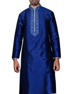 kurta homme Bleu marine  - 1 2