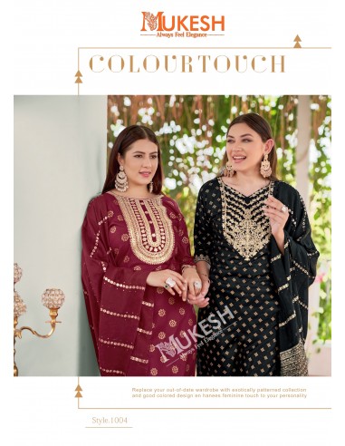 Tenue Indienne Grande Taille – Élégance & Confort – Anarkali Mukesh Noir  - 3