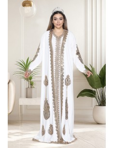 Caftan Grande Taille Femme – Modèle Takchita 2 pieces - Petit Prix  - 1