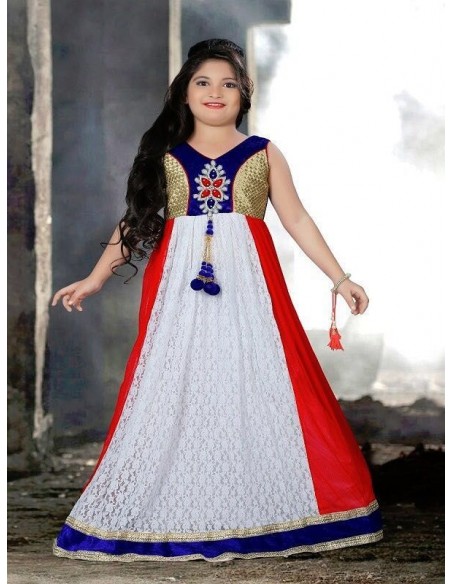 Salwar Kameez Style robe de soirée fille  Enfant ( Tenue indien fil...
