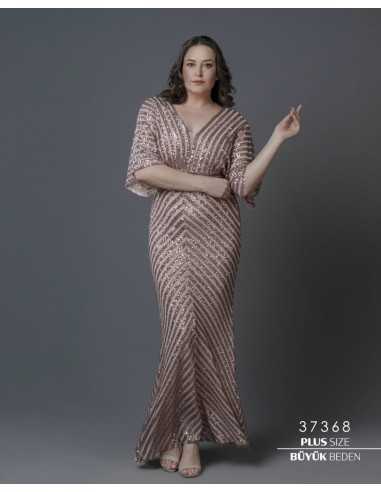 Robe de Soirée Cocktail Strass Rose clair NV25  - 4