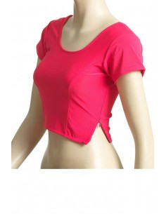 Choli Blouse Sari Rose Fuschia 2