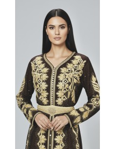 Caftan grande taille Roubaix Takchita Robe oriental Chic  - 1 2
