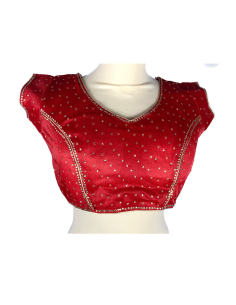 Choli haut sari Rouge  2