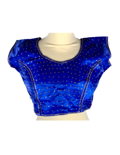 Choli haut sari Bleu MR181 2