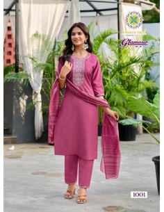 Tenue Traditionnelle Indienne Femme – Ensemble Salwar Rose poudre - 1