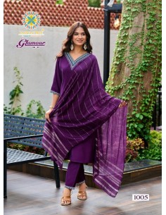 Salwar Kameez Glamour – Tenue Indienne Confort & Style – M au 4XL - Violet Royal  - 1