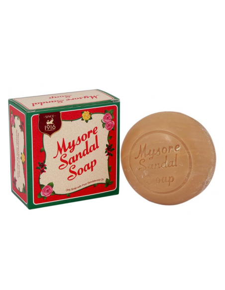Savon Mysore Sandal Soap – Authentique savon indien au bois de santal 150g  - 1