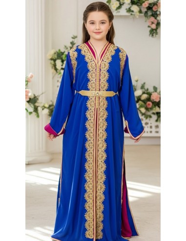 Takchita Enfant & Ado 2 Pièces – Caftan Oriental Luxe – Ceinture Incluse  - 2