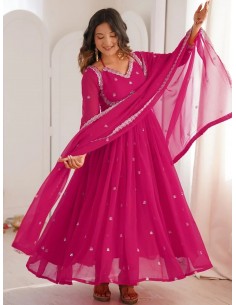 Robe Anarkali Brodée Luxe –...