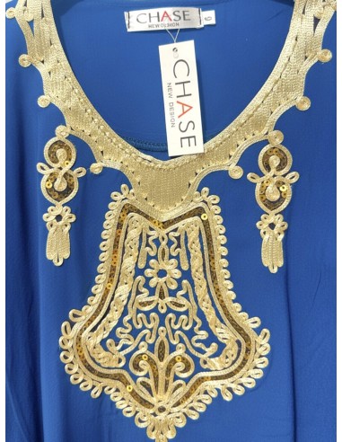 Gandoura Djellaba Abaya fille Enfant pour l'Aïd -Spécial Ramadan & Aïd - Bleu turquoise  - 3