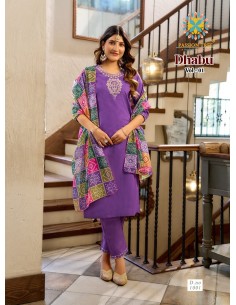Salwar Kameez Dhabur – Tenue Indienne Confort & Style – XL au 3XL - Mauve  - 1