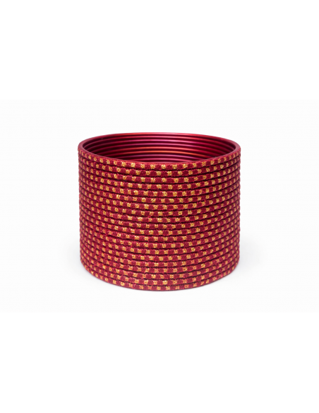 Bangles indiens scintillants – Lot – Plusieurs coloris - Rouge  - 1