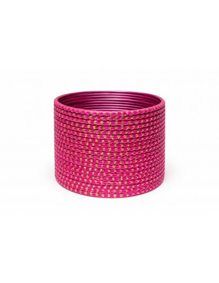 Bangles indiens scintillants – Lot – Plusieurs coloris - Rose Fuschia  - 1