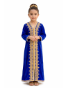 Caftan enfant fille AID brodé rose fuchsia– Robe orientale élégante Caf...