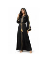 Caftan Robe orientale pas cher bleu royal doublure ceinture bleu ci...