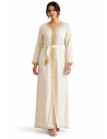 Caftan Robe orientale pas cher bleu royal doublure ceinture bleu ci...